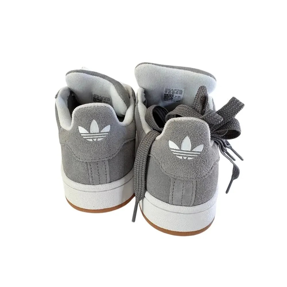 Adidas Campus 00s J Gray White Suede Sneakers Kids 7 Women’s 9 New HQ6507